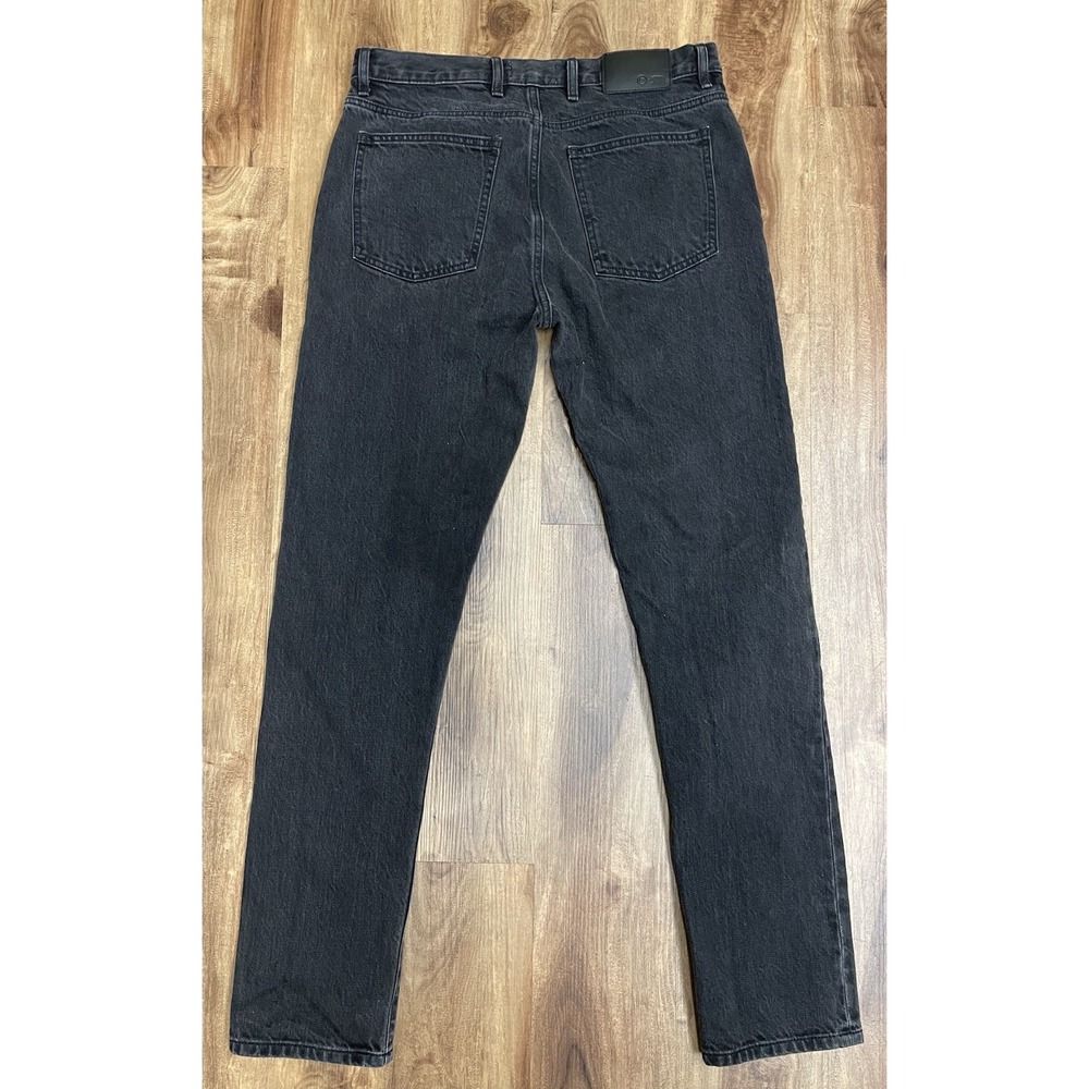 Taylor Stitch Slim Denim Jeans Fly Button Black Cotton Selvage Size 31x32 - Picture 2 of 13